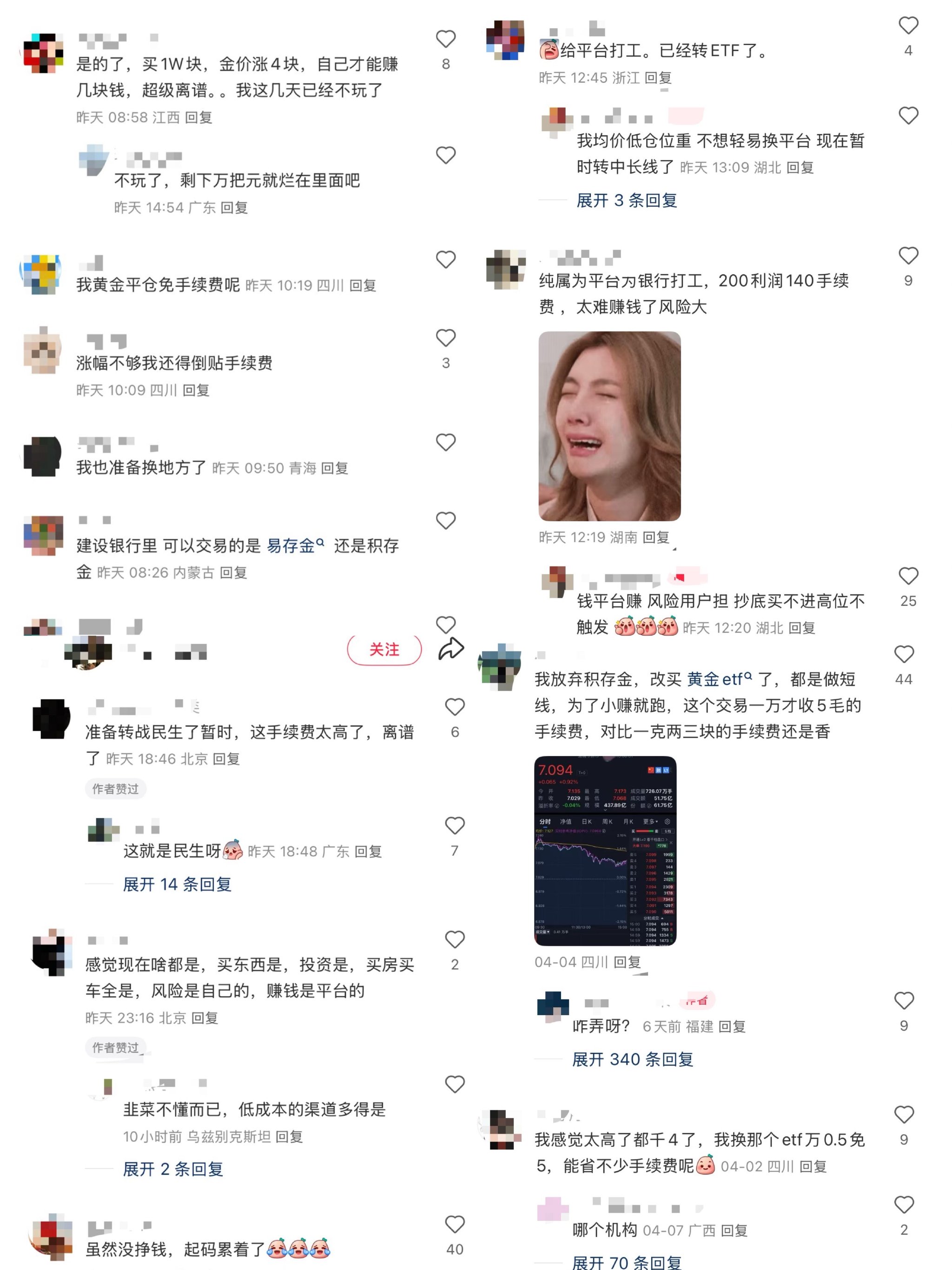 金价屡创新高 有银行黄金积存门槛破1000元！投资者：手续费吞6成收益 盼降费