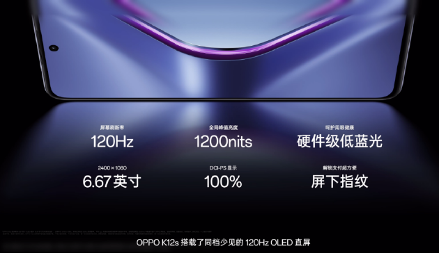 OPPO K12s正式发布：7000mAh五年长寿大电池，起售价1099元