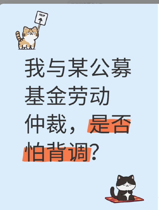 工作10余载某公募基金财务被迫离职申请劳动仲裁，是否怕找工作背调？