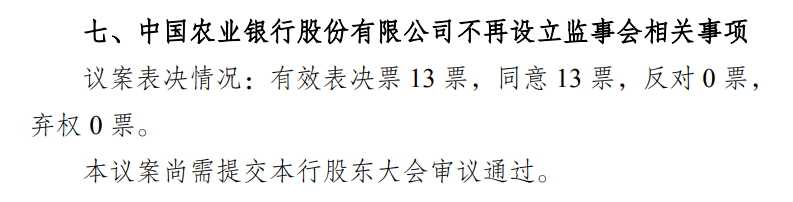 多家国有大行同日官宣：撤销监事会